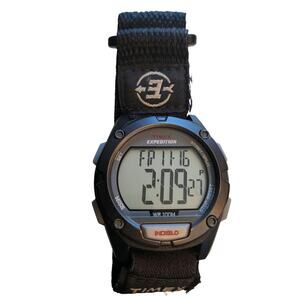TIMEX EXPEDITION INDIGLO Men Watch water resistant WR 100 $250 Black